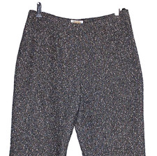 Talbots womens wool blend dress pants Petites 12P lined tweed high rise tapered