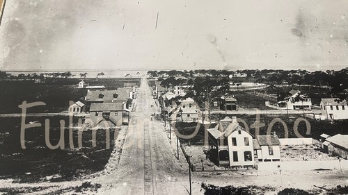 VTG 11x14 Aerial View Clearwater FL 1909 B&W Photographer Estate Photo COA RARE - Picture 3 of 12