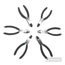 6-Pcs 5-1/2" Mini Diagonal Cutting Pliers, Repair Cable Wire Jewelry Cutter