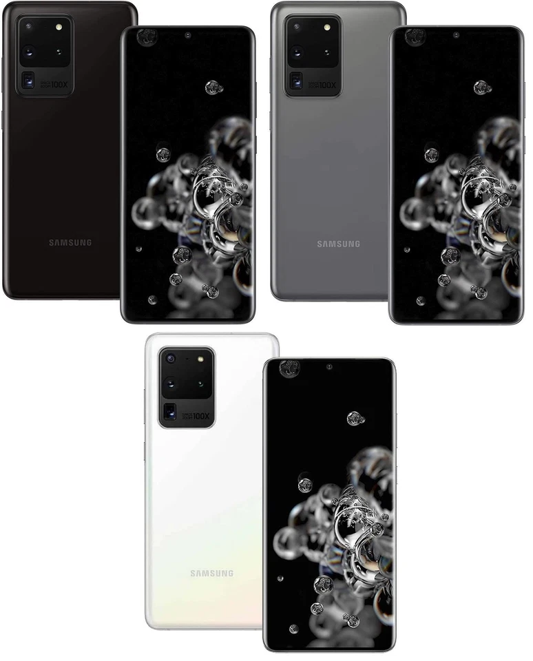 Samsung Galaxy S20 Ultra 5G SM-G988B 128GB 12GB 108MP Mobile Unlocked VERY GOOD=