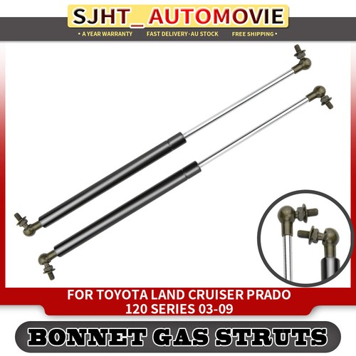 2x Hood Gas Struts for Toyota Landcruiser Prado 120 Series 2003