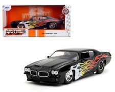 Jada 124 Big Time Muscle 1971 Pontiac Gto Judge Black With Flames 35022 Diecast