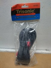 Trisonic 18 Feet 2 RCA Plugs to 2 RCA Plugs Shielded Stereo Cable NEW 