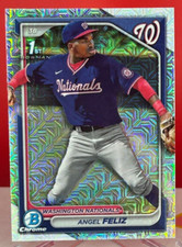 2024 1st Bowman Chrome Mojo Angel Feliz Washington Nationals