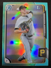 BRANDON WADDELL 2015 Bowman Chrome Draft Sky Blue Refractor 1st Rookie RC #77