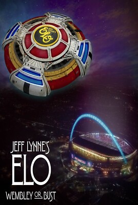 Jeff Lynne's ELO Wembley or Bust huge concert poster print A1 23.4x33.1'' FREEP&P