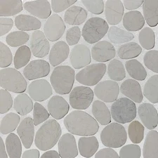 Tan Sliced Pebble Mosaic Wall & Floor Tile ($10.27/SqFt)