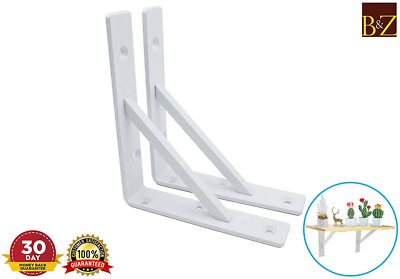 B&Z Heavy Duty Angle Braces Shelf Brackets Industrial Iron Hand Made Wall Mount
