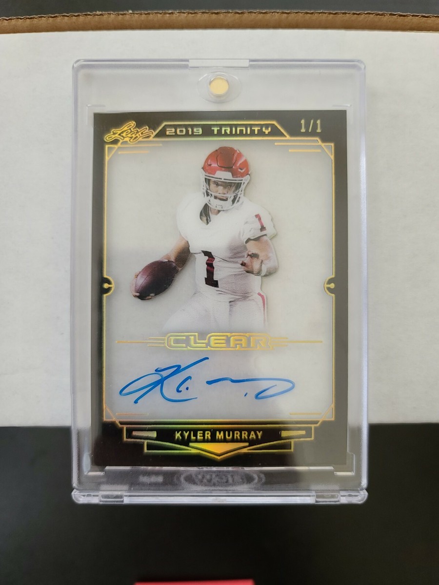 KYLER MURRAY 1/1 2019 Leaf Trinity Football CLEAR Spectrum GOLD