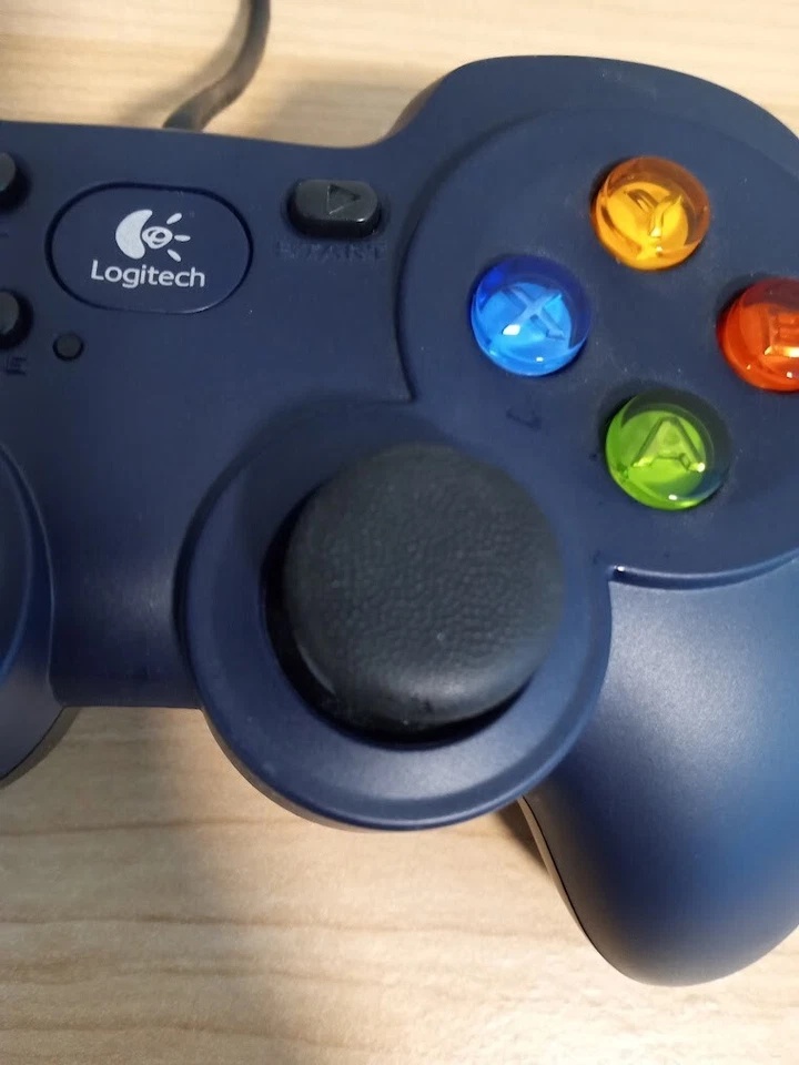 Logitech Gamepad F310 Wired PC USB Controller Dark Blue And Black Tested - Image 3 of 4