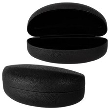 FF1 Leather Extra Large Case for Oversized Sunglasses and Eyeglasses Black