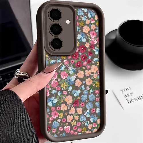 Case For Samsung S25 S24 Ultra S23 A05S A54 A15 A35 A55 Flowers Shockproof Cover - Picture 15 of 19