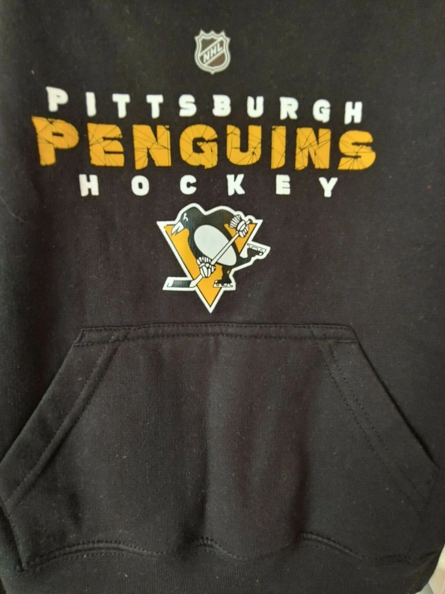 PITTSBURGH PENGUINS boys BLACK hoodie shirt sz XS 4 5 NWT 40