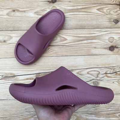 Crocs Mellow Recovery Slide Cassis Pink Men display picture 1