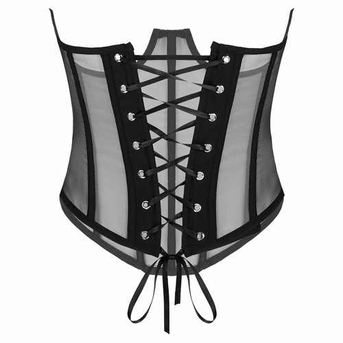 Embroidered Body-shaping Corsets Slimming See-through Strap Top