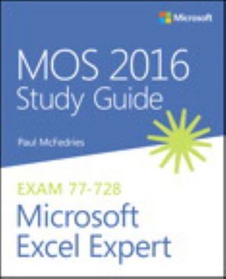 MOS 2016 Study Guide for Microsoft Exc- 9780735699427, McFedries, paperback, new