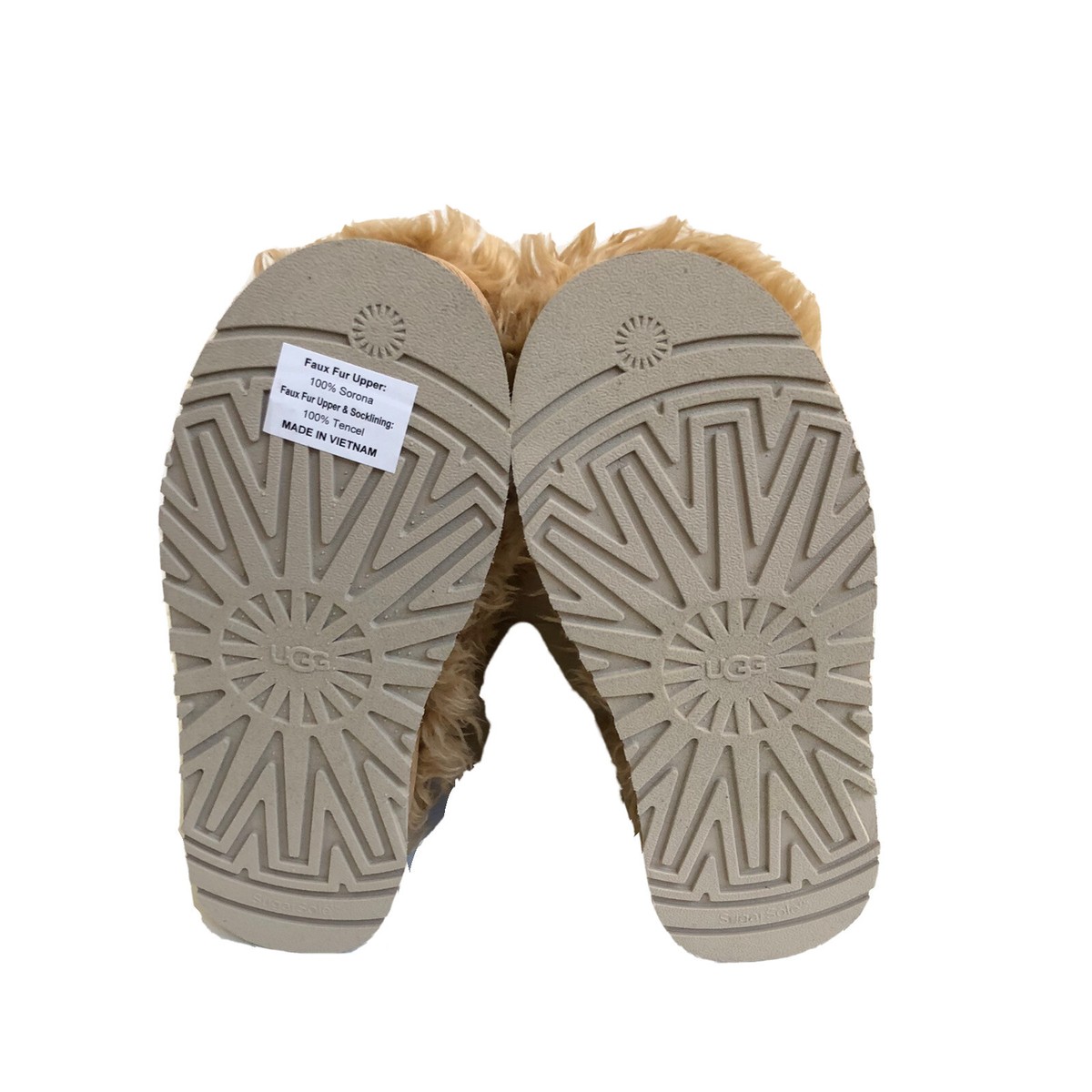 UGG FLUFF MOMMA SUGAR OAT FAUX FUR PLATFORM BOOTS US 12 / EU UGG FLUFF MOMMA SUGAR OAT FAUX FUR PLATFORM BOOTS US 12 / EU