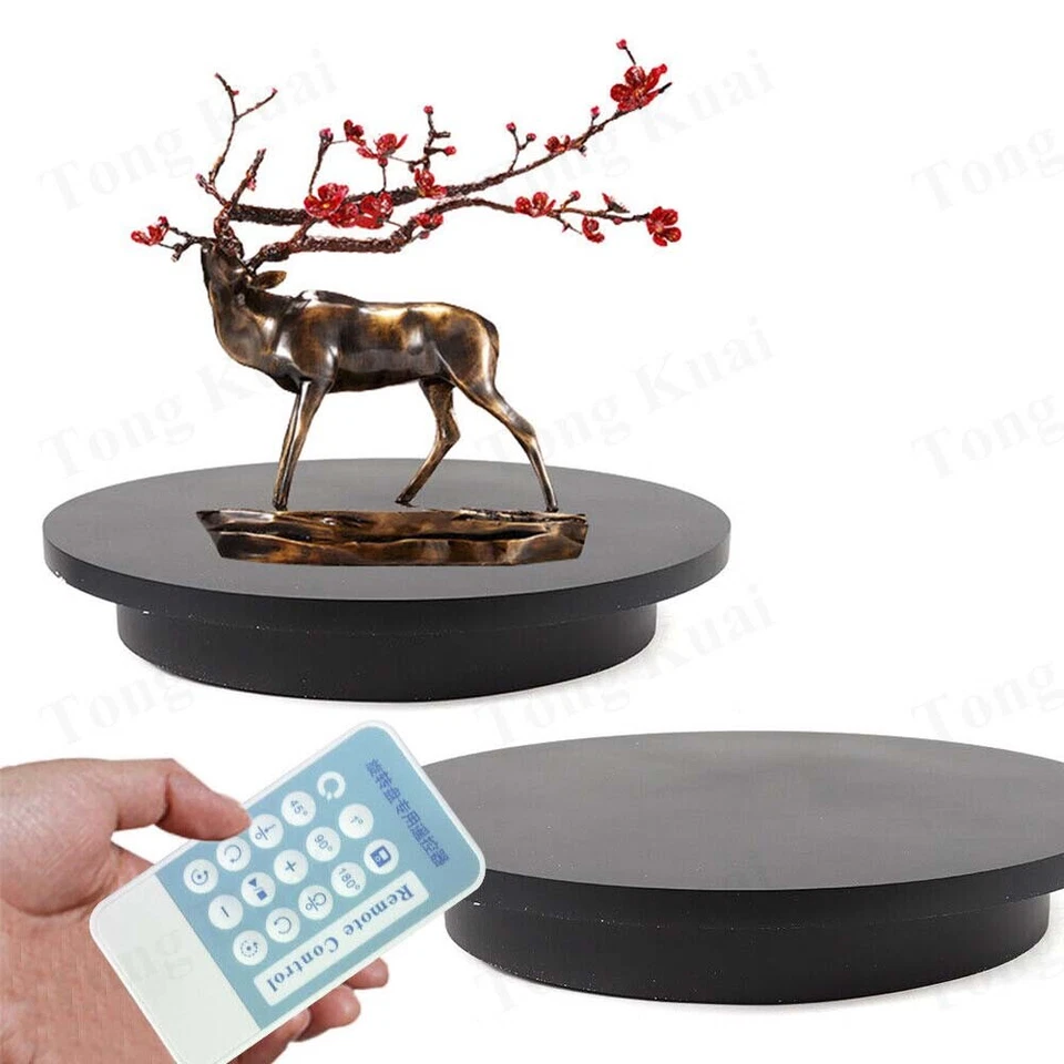 Soporte de exhibición giratorio motorizado remoto de 360 grados para fotografía joyería reloj Foto 3 de 4