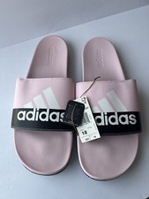 Adidas Adilette Comfort Pink WhitevOriginal Adult Slide Sandal Men Size 18