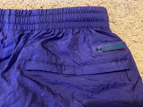 Vintage Columbia Ski Pants Mens Medium Snow / Wind Pants Purple - Picture 7 of 11