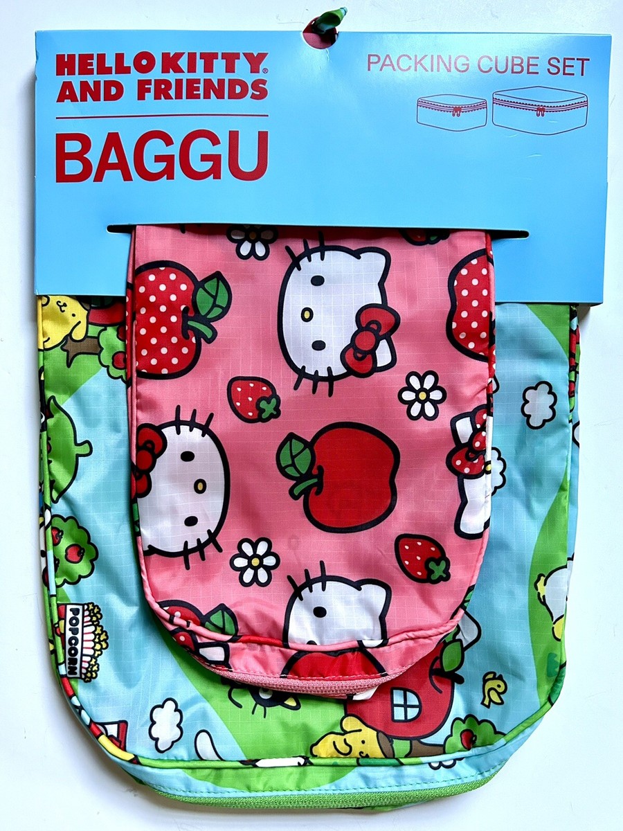 NEW! Baggu x Sanrio HELLO KITTY & FRIENDS Packing Cube Set