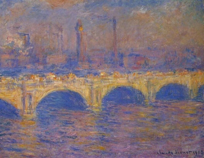 Claude Monet Waterloo Bridge Sunlight Effect Giclee Canvas Print 8x10 Wall Art