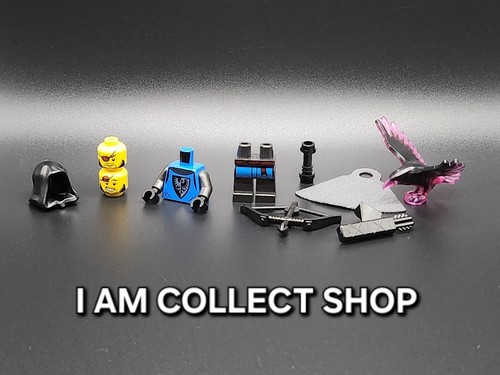 LEGO MINIFIG FAUCONNIER BLACK FALCON CASTLE MEDIEVAL ET SON CORBEAU (NEUF) - Photo 5/5