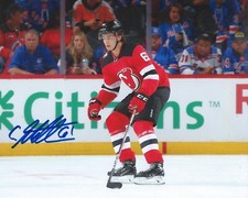 Chase Stillman Signed 8x10 Photo New Jersey Devils Autographed COA