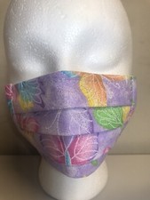 Glitter Purple Buttlerfly CHILDREN Face Mask