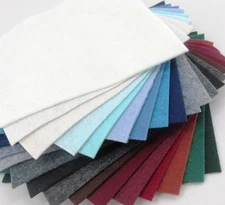 21 - 6"X12" Winter Colors Collection - Merino Wool blend Felt Sheets