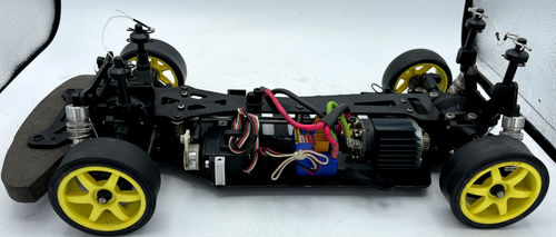 For parts Tamiya TB evolution chassis with ESC and motor vintage rare - Picture 3 of 18