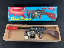VINTAGE MARX JAPAN TOMMY THUNDER BATTERY OPERATED TOY TOMMY GUN W/BOX