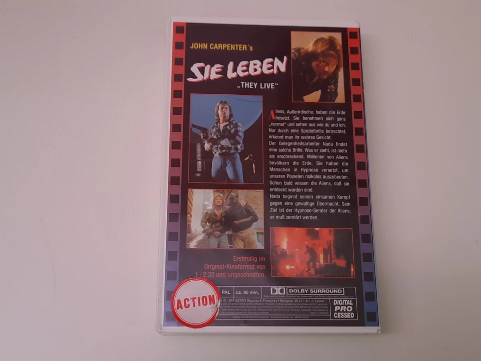 Sie leben 1988 VHS German PAL Astro Video Roddy Piper John Carpenter They Live - Bild 2 von 4