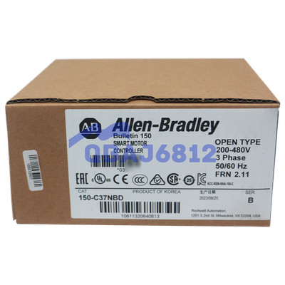 150-C37NBD New Allen-Bradley Open Type 37A Smart Motor Controller 150C37NBD