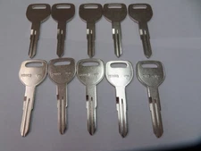 10 Honda HD103 / X214 Key Blank / Nickel Plated / Made by ILCO in USA / New