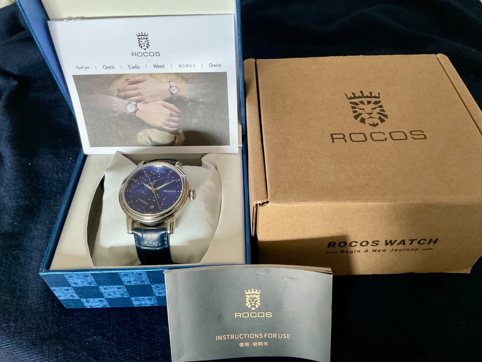 EUC Deep Blue Automatic Rocos Celestial Date 24 H… - image 8