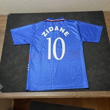 Zidane Jersey France 2004 Home #10 Vintage Euro Final Y2K England FFF World Cup