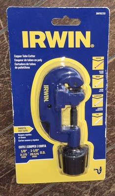 Irwin Copper Tube Cutter: Cuts 1/8'' to 1-1/8'' OD Tubing - Item# IRHT81733