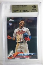 Ronald Acuna 2018 Topps Chrome Update RC HMT25 BGS 10 PRISTINE