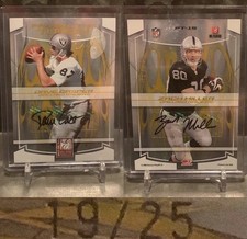 2008 Donruss Elite Dave Casper and Zach Miller Passing the Torch Auto /25