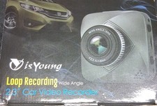 isYoung Dashboard Camera Recorder, 720P HD Car Recorder Car Dash Cam, 120 Degree