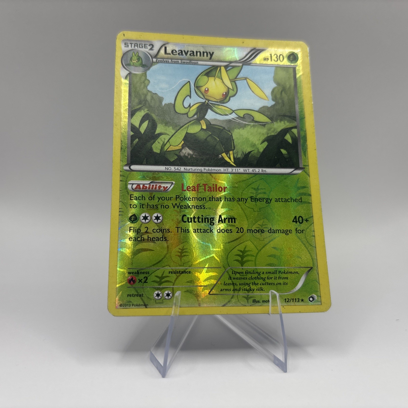Pokémon TCG Leavanny 12/113 Reverse Holo Rare  Legendary Treasures NM