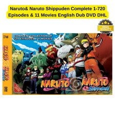 Naruto& Naruto Shippuden Complete 1-720 Episodes & 11 Movies English Dub DVD DHL