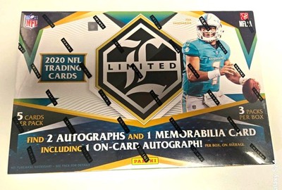 2020 Panini Limited Football Hobby Box--  Rookies -Burrow, Love, Herbert, etc.