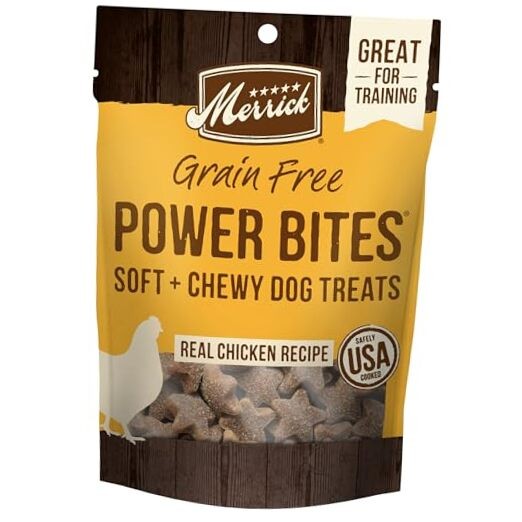  Power Bites Natural Soft And Chewy Real Meat Dog Treats, Gr