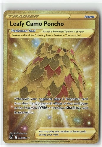 SWSH12: Silver Tempest #214/195 Leafy Camo Poncho (Secret)