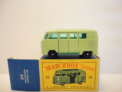 Rare Top ! Matchbox Lesney Moko - Volkswagen Caravette N° 34