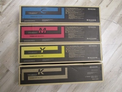 SET OF 4!  Kyocera TK-8507 OEM K,C,Y,M Toner Cartridges / SEALED BOX