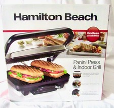 Hamilton Beach Electric Panini Press & Indoor...