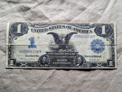 1 Dollar Black Eagle Silver Certificate Serie 1899